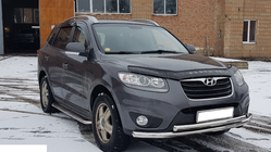 Hyundai Santa Fe 2 2006–2012 Voorbeschermbeugel ST014 (RVS) foto 3