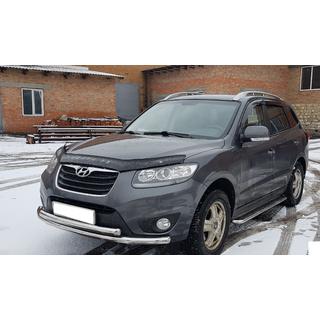 Voorbeschermbeugel ST014 (RVS) Hyundai Santa Fe 2 2006–2012 foto 2