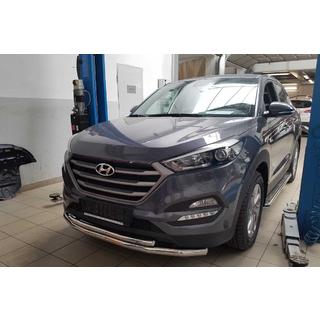 Voorbeschermbeugel ST014 (RVS) Hyundai Tucson TL 2016–2021 foto 1