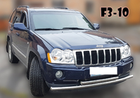 Jeep Grand Cherokee WK 2004–2010 Voorbeschermbeugel ST014 (RVS) Ø60/42 mm foto 3