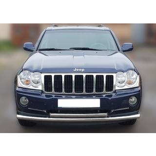 Voorbeschermbeugel ST014 (RVS) Jeep Grand Cherokee WK 2004–2010 foto 1