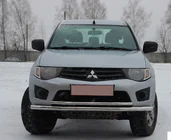 Mitsubishi L200 2006–2015 Voorbeschermbeugel ST014 (RVS) foto 1