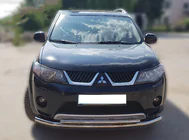 Mitsubishi Outlander 2006–2012 Voorbeschermbeugel ST014 (RVS) foto 1