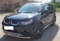 Mitsubishi Outlander 2006–2012 Voorbeschermbeugel ST014 (RVS) Ø60/60 mm foto 2