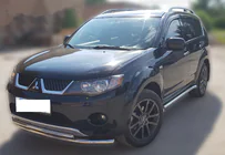 Mitsubishi Outlander 2006–2012 Voorbeschermbeugel ST014 (RVS) foto 2