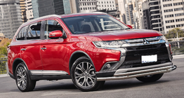 Mitsubishi Outlander 2012–2021 Voorbeschermbeugel ST014 (RVS) Ø60/60 mm foto 1