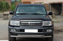 Toyota Land Cruiser 100 1998–2007 Voorbeschermbeugel ST014 (RVS) Ø60/42 mm foto 1