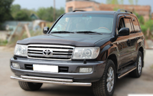 Toyota Land Cruiser 100 1998–2007 Voorbeschermbeugel ST014 (RVS) Ø60/42 mm foto 2