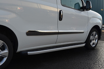 Opel Combo 2012–2018 Deurstrip (set van 4, RVS) OmsaLine - Italiaans roestvrij staal foto 3
