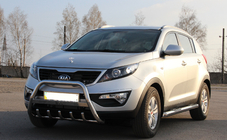 Kia Sportage 2010–2015 Bullbar WT004 (RVS) foto 3