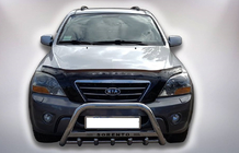 Kia Sorento I BL 2002–2009 Bullbar WT004 (RVS) foto 1