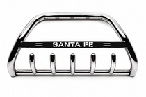 Hyundai Santa Fe 1 2000–2006 Bullbar WT004 (RVS) foto 2