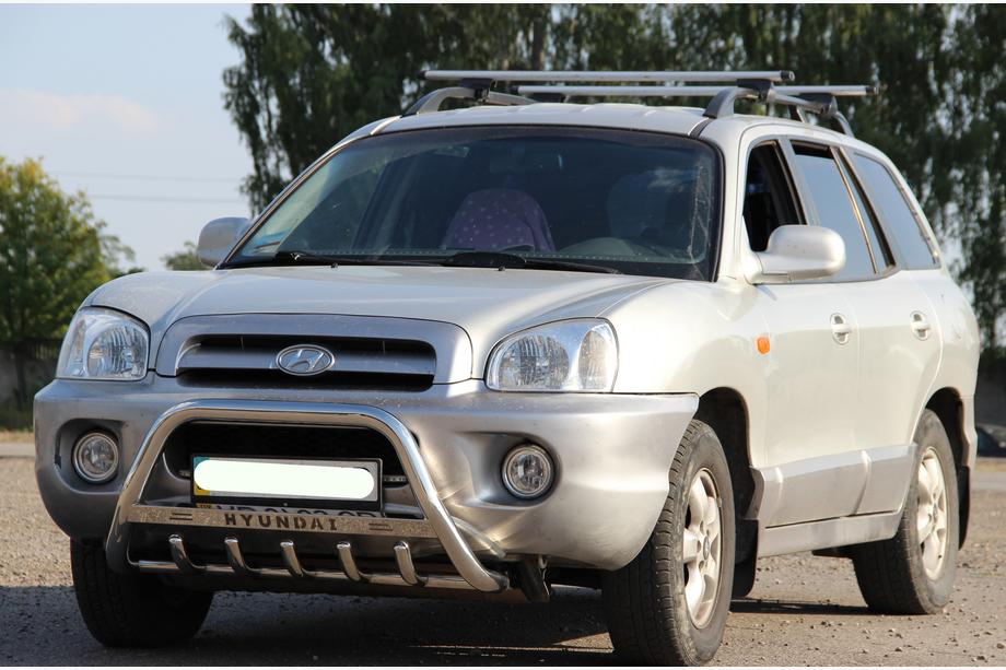 Hyundai Santa Fe 1 2000–2006 Bullbar WT004 (RVS) Image