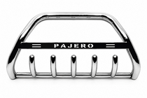 Mitsubishi Pajero Sport 1996–2007 Bullbar WT004 (RVS) foto 1