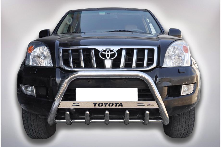 Toyota Land Cruiser Prado 120 2002–2009 Bullbar WT004 (RVS) Image