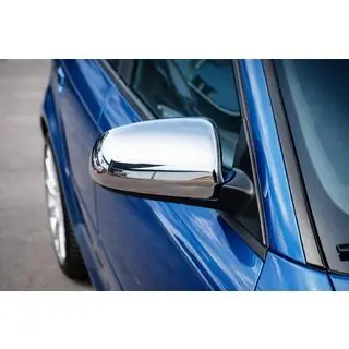 RVS spiegelkappen 2004-2008 (set van 2) Audi A6 C6 2004–2011 foto 1