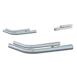 Achterste dubbele hoekbeschermers AK003-double (2 st., RVS) Chery Tiggo 1 2005–2016