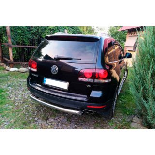 Achterbeschermbeugel AK002 (2 stuks, RVS) Volkswagen Touareg 2002–2010 foto 2