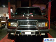 ВАЗ 2107 1982–2012 Bullbar WT003 (42 mm, RVS) foto 2