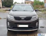 Kia Sorento II XM 2009–2014 Frontbescherming ST008 (2013-2015, RVS) foto 3