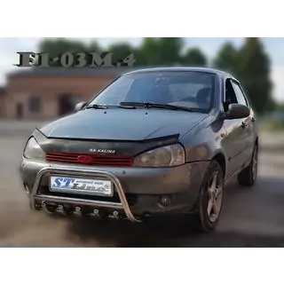 Bullbar WT003 (60 mm, RVS) Lada Kalina 2004–2011 foto 3