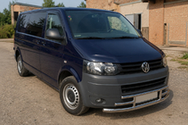 Volkswagen T5 2010–2015 Voorbescherming F3-42 (RVS) foto 3