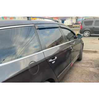 Raamdeflectoren SW (4 stuks, HIC) Volkswagen Passat B6 2006–2012 foto 4