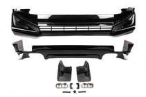 Toyota Land Cruiser Prado 150 2009–2023 Voor- en achterbumperlippen Modelista V1 (2017-) Witte kleur foto 3