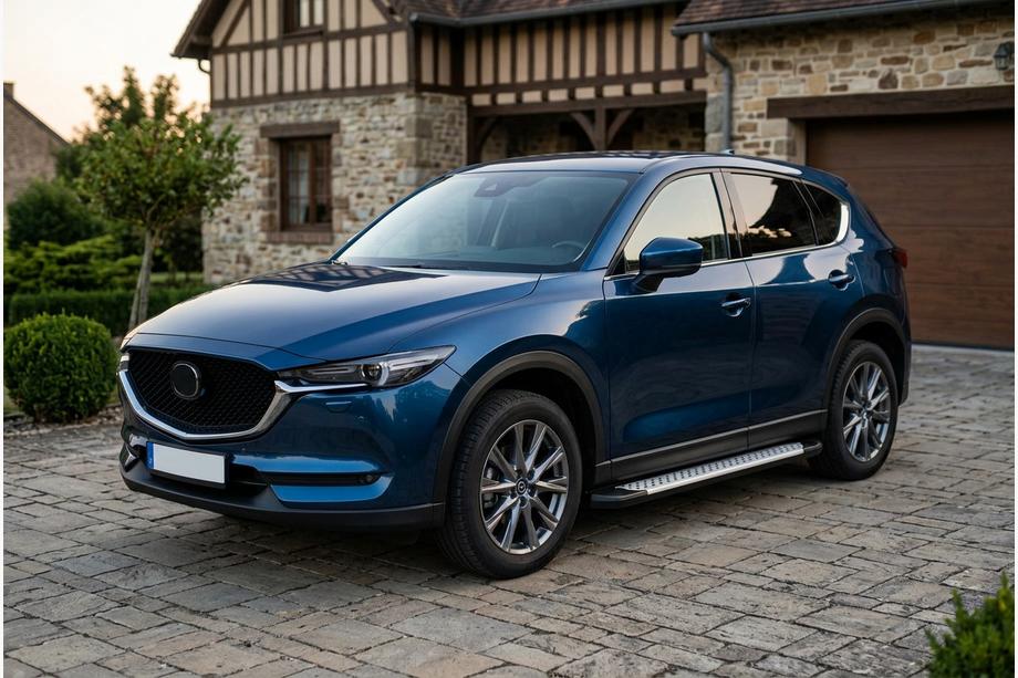Mazda CX-5 2017–2025 Side steps Allmond Grey (2 stuks, aluminium) Image