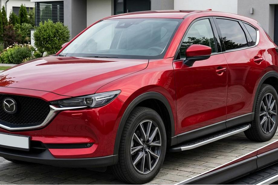 Mazda CX-5 2017–2025 Fullmond side steps (2 stuks, aluminium) Image