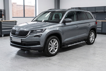 Skoda Kodiaq 2016–2023 Sunrise side steps (2 stuks, aluminium) foto 1