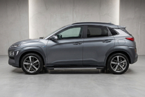 Hyundai Kona 2017–2023 Side steps Bosphore Grey (set van 2, aluminium) foto 1