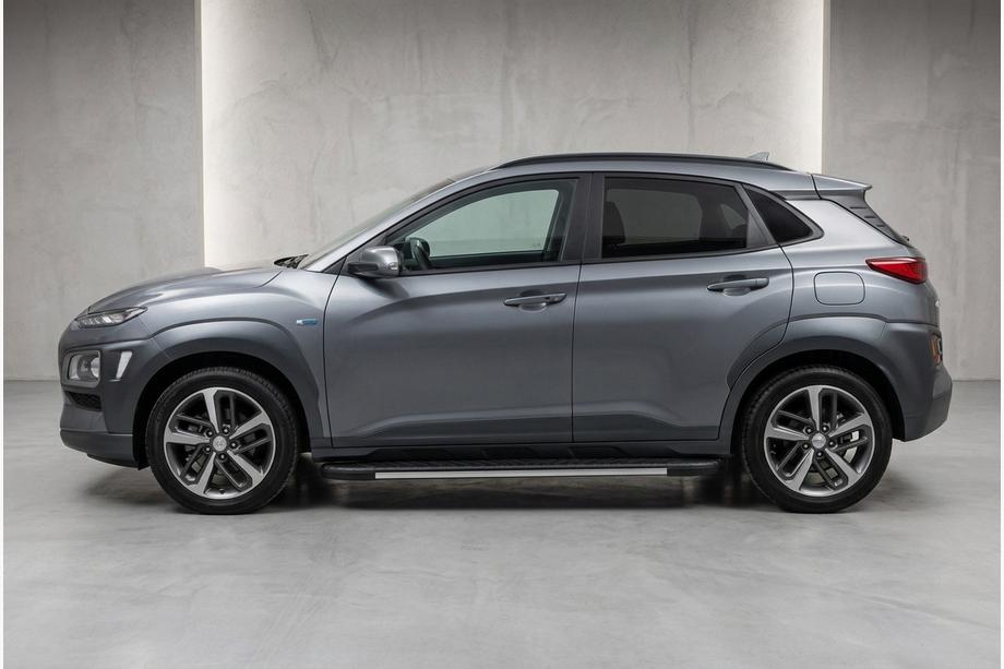 Hyundai Kona 2017–2023 Side steps Bosphore Grey (set van 2, aluminium) Image