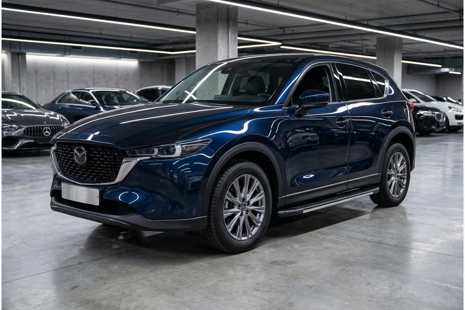Mazda CX-5 2017–2025 Side steps Bosphore Grey (set van 2, aluminium) Image