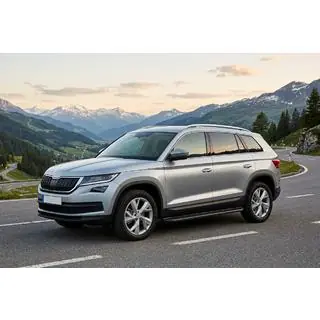 Side steps Bosphore Black (set van 2, aluminium) Skoda Kodiaq 2016–2023 foto 1