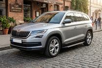 Skoda Kodiaq 2016–2023 Duru zijtreden (set van 2, aluminium) foto 1