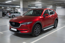 Mazda CX-5 2017–2025 Zijtreden Maya V2 (set van 2, aluminium) foto 1