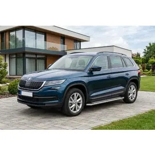Zijtreden Maydos V2 (2 st., aluminium/RVS) Skoda Kodiaq 2016–2023 foto 1