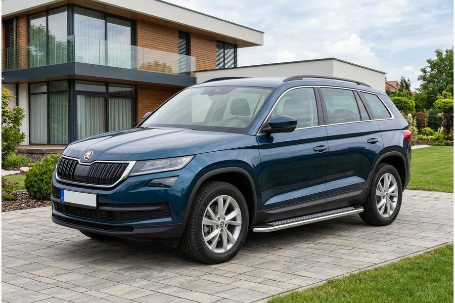 Skoda Kodiaq 2016–2023 Zijtreden Maydos V2 (2 st., aluminium/RVS) Image