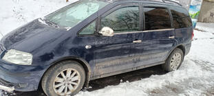 Seat Alhambra 1996–2010 Raamomlijsting (4-delig, RVS) Carmos - Turks staal foto 2