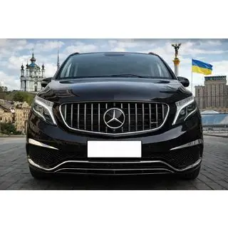 GT Panamericana voorgrille chroom (2014-2019 voor V-class) foto 1