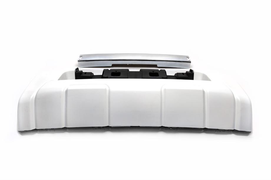 Toyota Land Cruiser 200 2007–2021 Voorbumper lipspoiler 2012-2016 (EA-stijl, zonder bumperrok) Zwarte kleur Foto 2