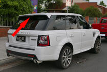 Range Rover Sport 2005–2013 Spoiler (spuitklaar) foto 1