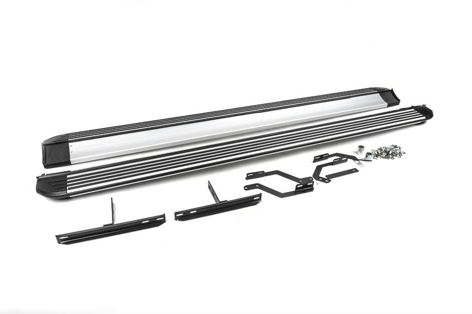 Volkswagen Touareg 2002–2010 OEM zijtreden (2 stuks, aluminium) Image