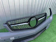 Mercedes C-klasse W204 2007–2015 Diamond Black voorgrille foto 6