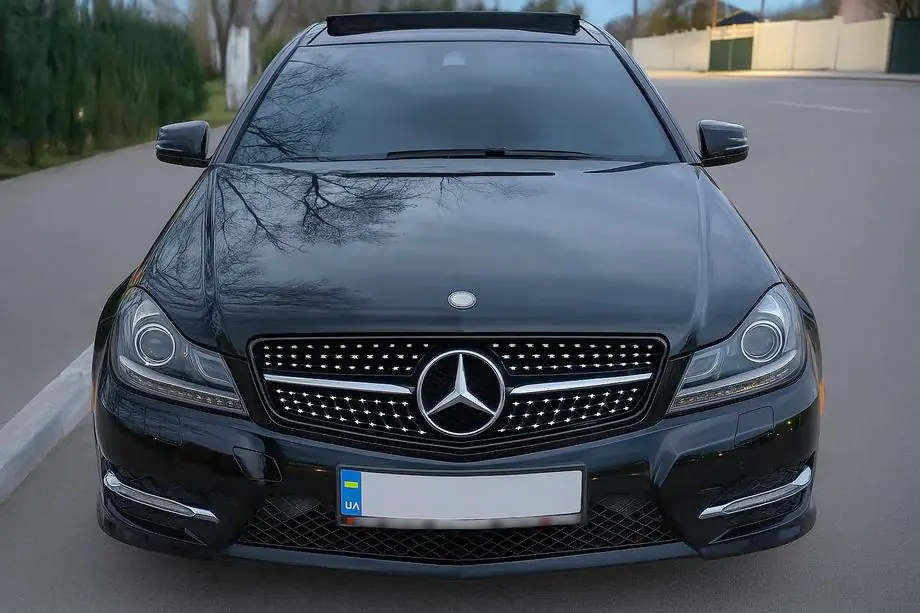 Mercedes C-klasse W204 2007–2015 Diamond Black voorgrille Image