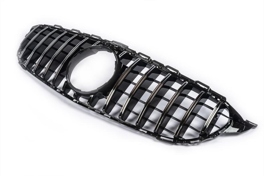 Mercedes C-klasse W205 2014–2021 Panamericana GT voorgrille (voor Avantgarde/AMG-Line/C43 AMG) 2018+, zonder camera Foto 10