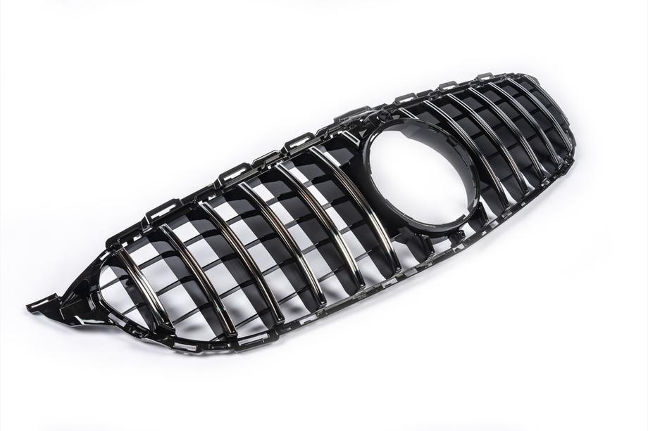 Mercedes C-klasse W205 2014–2021 Panamericana GT voorgrille (voor Avantgarde/AMG-Line/C43 AMG) 2018+, zonder camera Foto 11