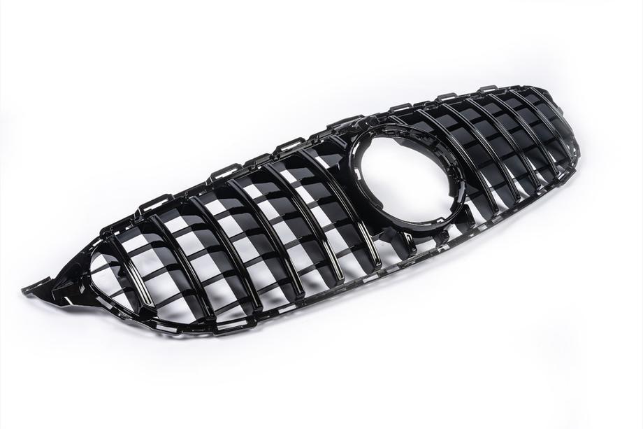 Mercedes C-klasse W205 2014–2021 Panamericana GT voorgrille (voor Avantgarde/AMG-Line/C43 AMG) 2018+, zonder camera Foto 13
