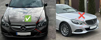 Mercedes E-klasse W212 2009–2016 Voorgrille Diamond Black (voor Avantgarde en AMG-Line, 2013-2016) foto 6